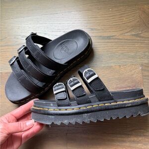 Dr. Martens Black Platform Sandals